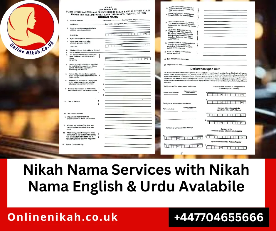 Nikah Nama Services